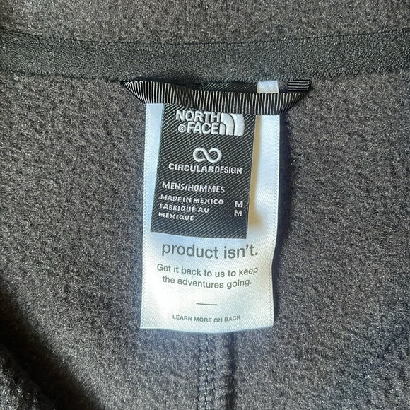 New with tag The North Face Gray Fleece Pullover size medium 1/2 zip front range - Picture 2 of 5